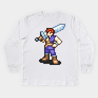 Mercenary Fighting Sprite Kids Long Sleeve T-Shirt